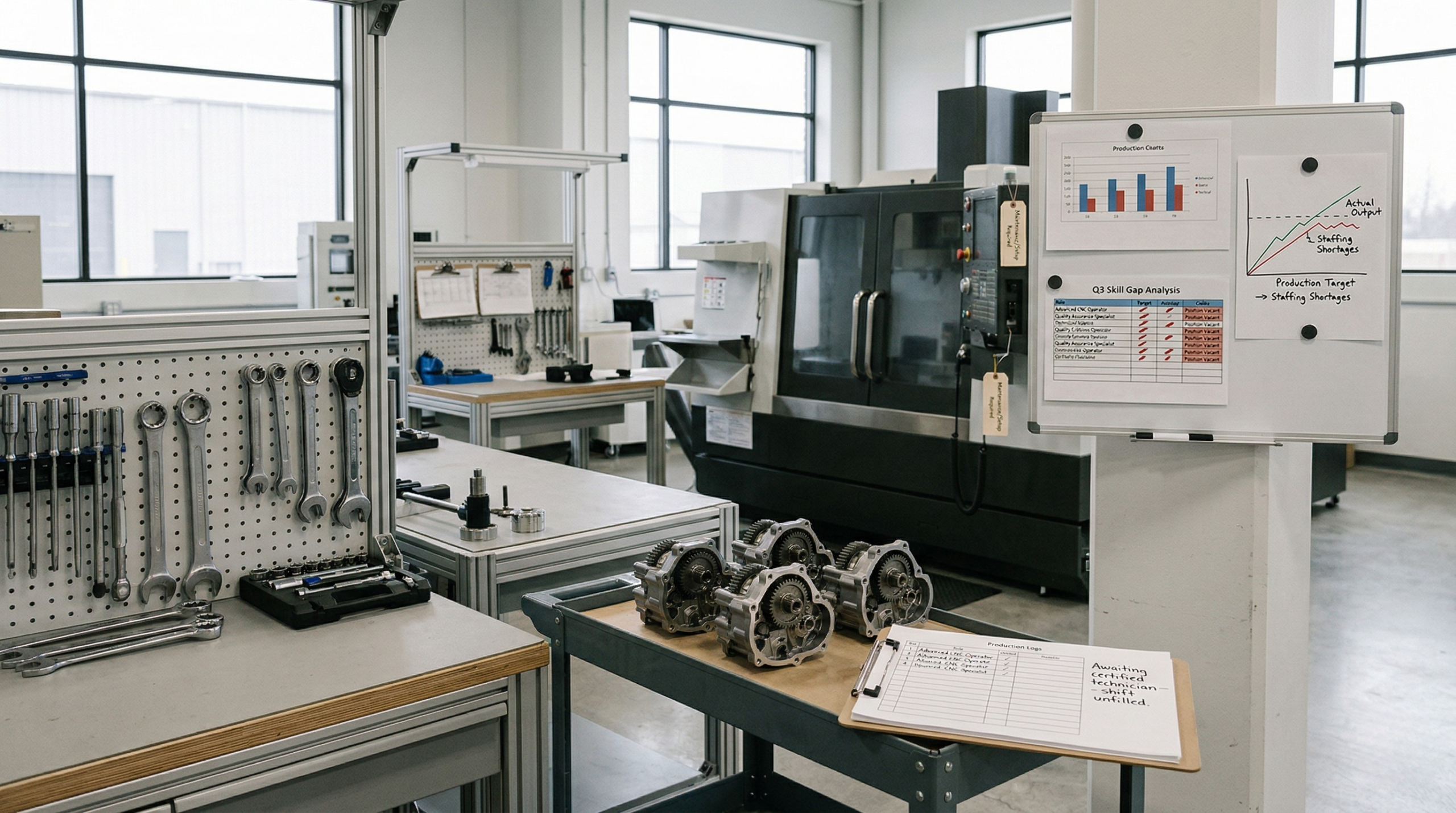 Catena produttiva ferma in una PMI a causa del gap di competenze